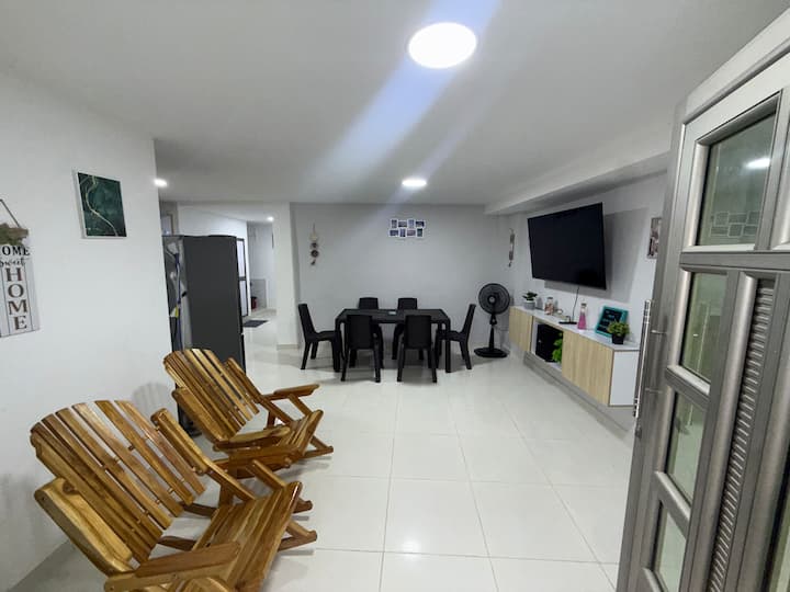 Casa En Tolú, 3 Hab Con Aire Cerca Al Mar - Santiago de Tolú