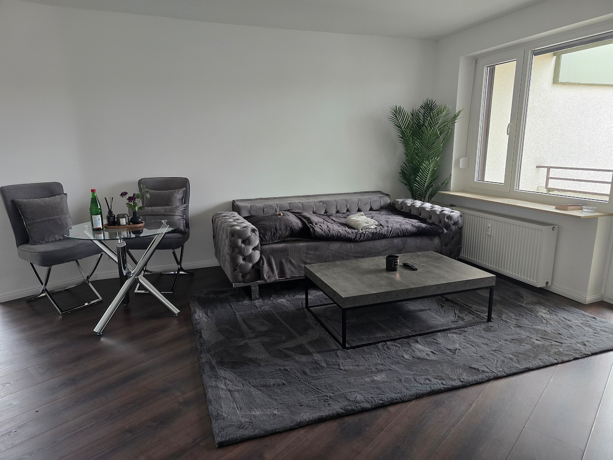 Top performing Airbnb: Modern 2-room apartment with balcony, near the trade fair. in Wülfel