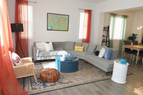 Popular Airbnb listing: 3BR Group Getaway-Sleeps 8 • Patio TV • Near NoDa in Sugaw Creek / Ritch Ave