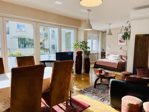 Airbnb performant: Strasbourg, beautiful loft apartment with terrace à Orangerie Conseil Des Xv