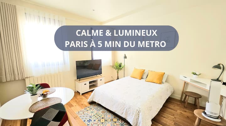 2 Pers - Studio Calme-paris 15 Min - Montreuil