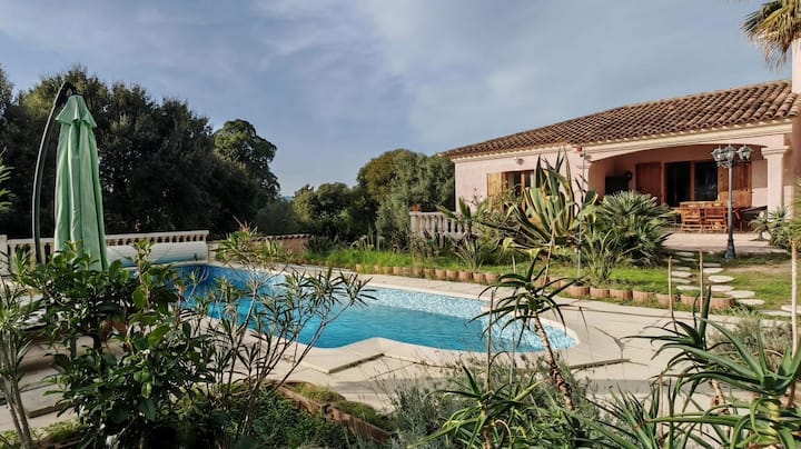 Villa Familiale Avec Piscine Et Plage à Pied - Porticcio