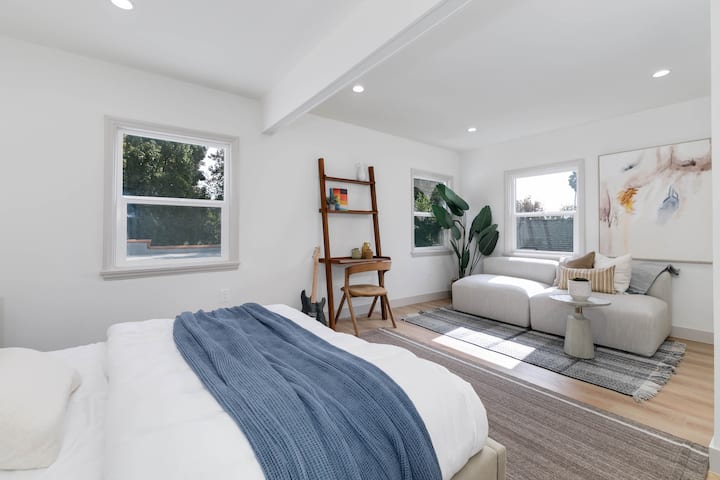 Rooms with large windows, great views, or lots of morning sun