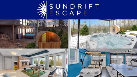 Sundrift Escape~Luxe Retreat~Hot Tub/Sauna/Arcade