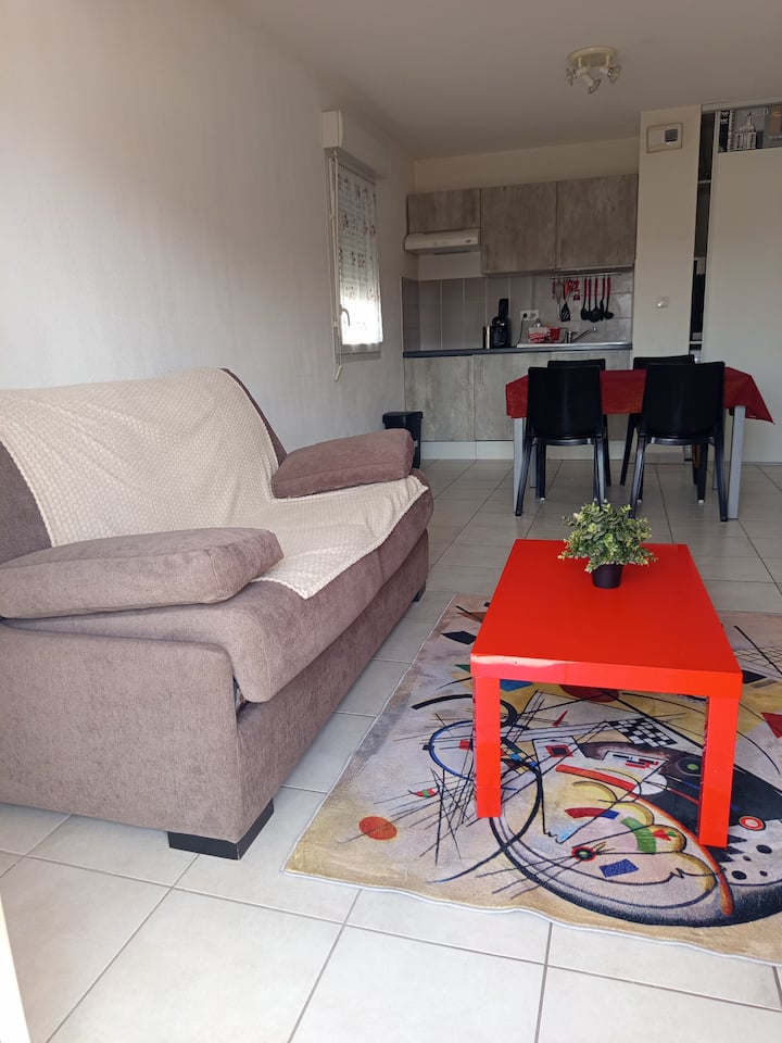 Appartement Lumineux+balcon+ Parking Privé (- : - Narbona