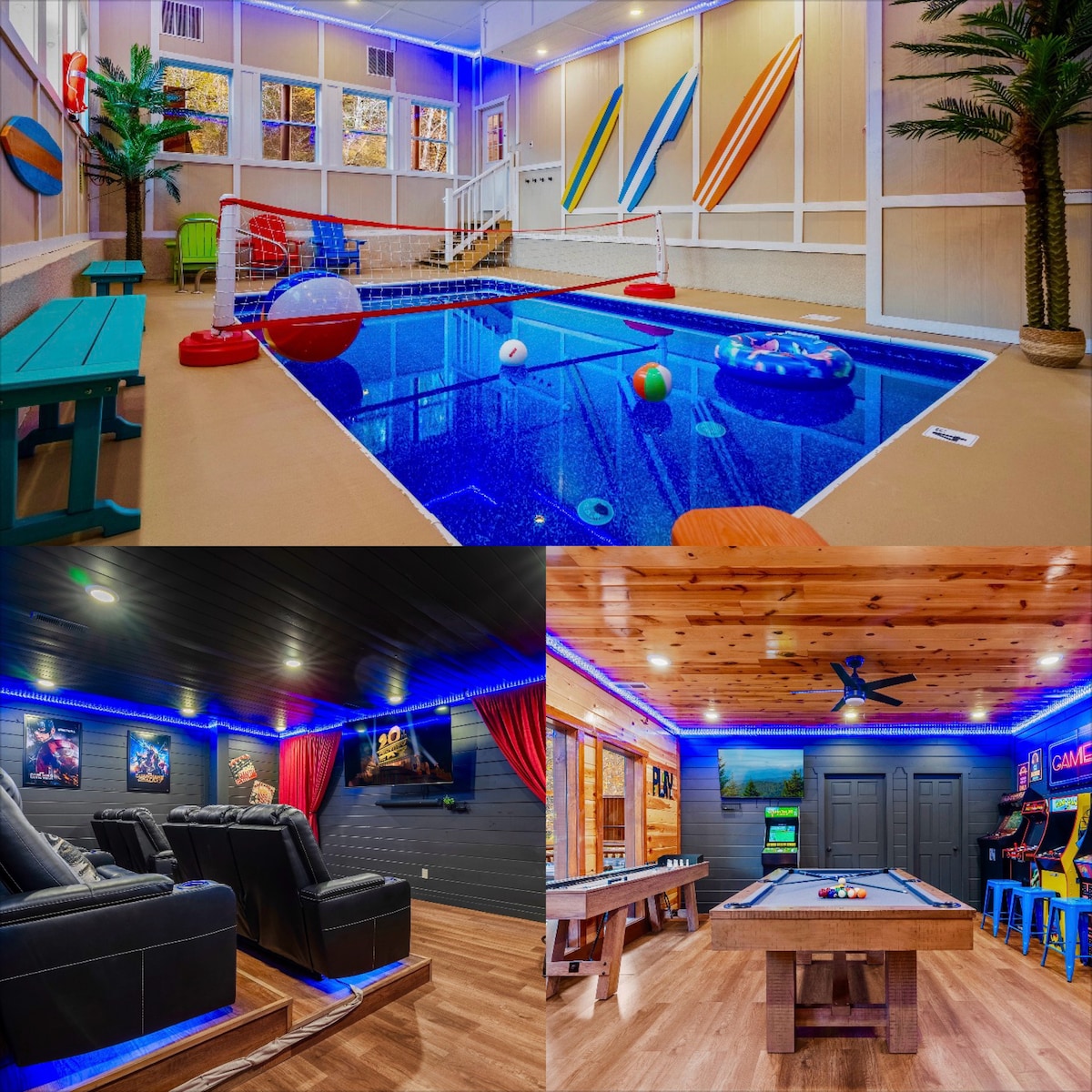 BRAND NEW - In-Cabin Heated Pool-Arcade