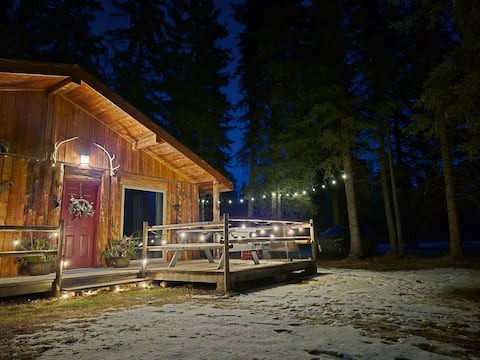 Secluded cozy cabin - private 115 acres/trails.