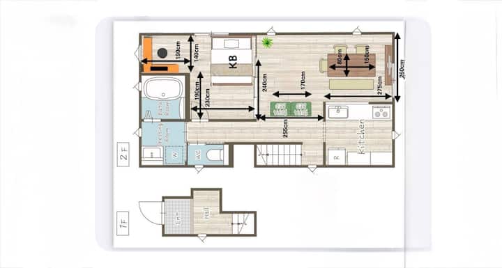 Long Stay | 50㎡ 1br | 5-min To Station | Fast Wifi - 나고야시