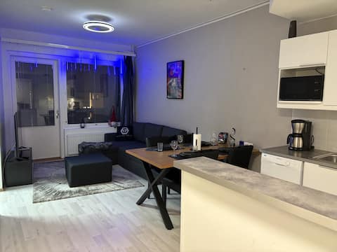 Top Airbnb: Modern apartment with sauna in the city center in Rovaniemi