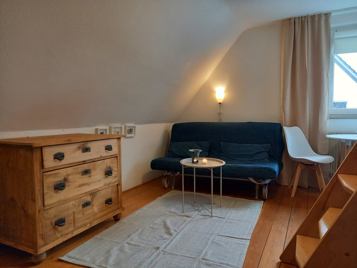 Eneo la kuishi lenye kitanda cha sofa kwa hadi watu 2;