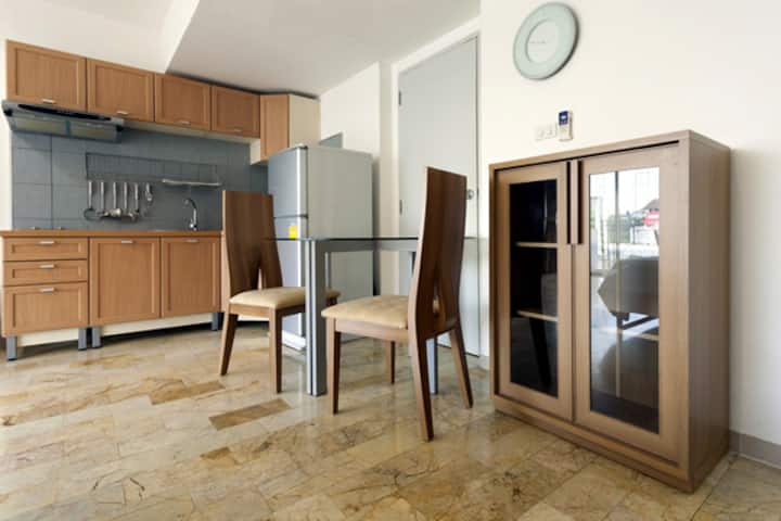 55 Sqm Wfh With Corner Balcony, Work Area, Kitchen - Chiang Mai