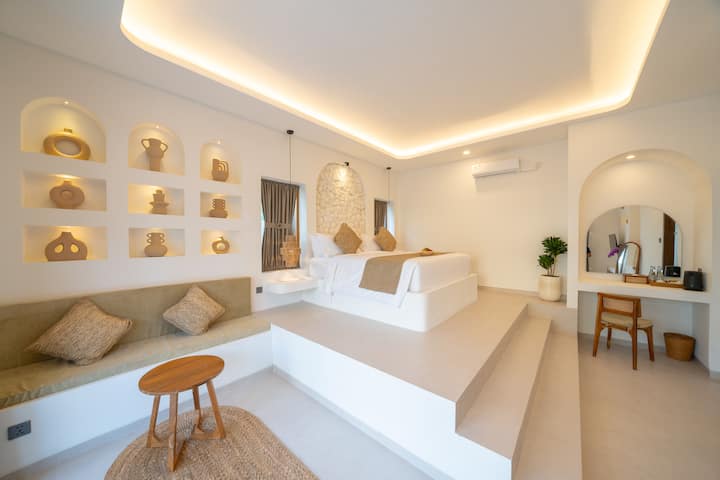 New! Santorini Style Private Pool Villa In Ubud - デンパサル