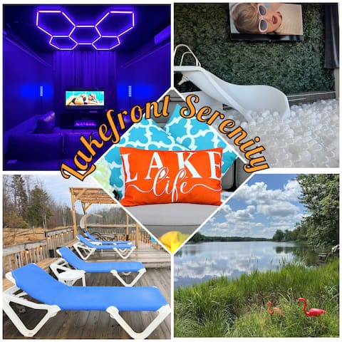 Lakefront•Hottub•Karaoke•BallPit•Theatre•Kayak•GYM