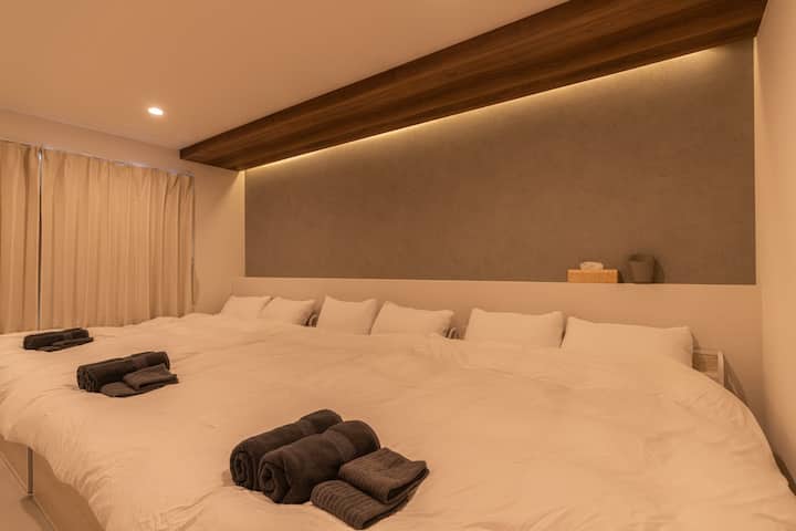Rest deeply after a day of adventure. We provide high-quality linens and a quiet atmosphere to ensure you wake up refreshed and ready for another day in Osaka.