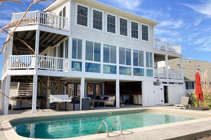 Keen-wik On The Bay Bay Front Home W/private Pool - Fenwick Island, DE