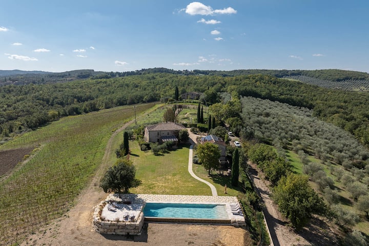 Villa Parmolaia With Spa, Pool & Panoramic Views - Toscana