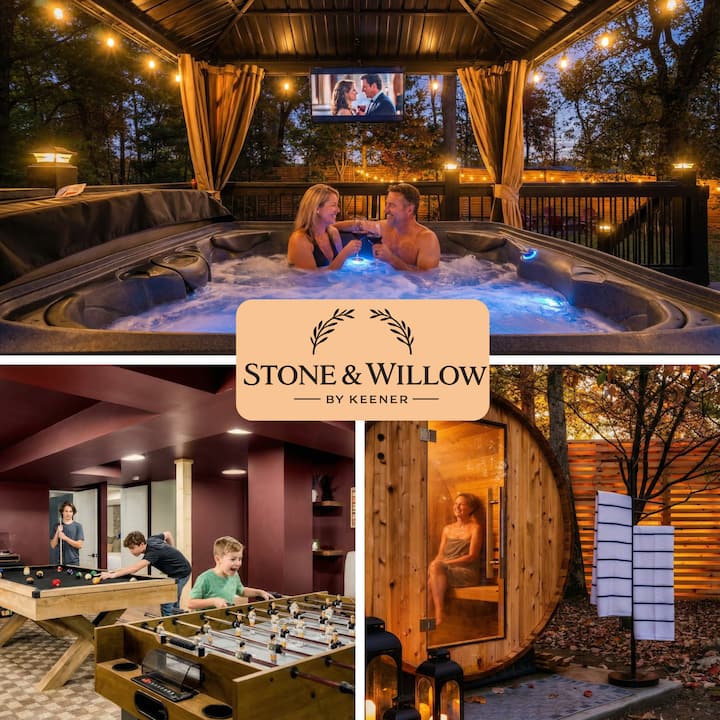 Hot Tub + Sauna • Sleeps 12 • Near Pigeon Forge