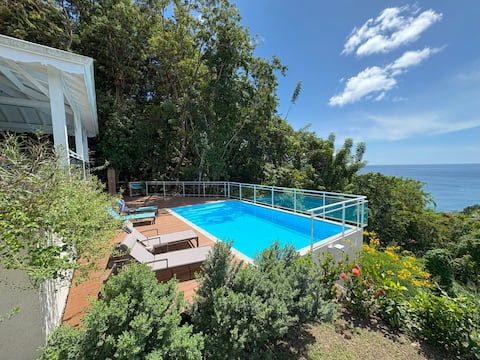 Comfortable villa with swimming pool and sea view