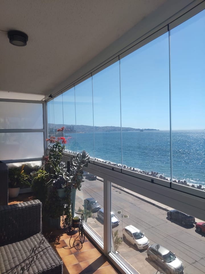 Vista Al Mar, Primera Línea 1 Cuadra De La Playa - Valparaíso