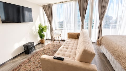 Top performing Airbnb: Exclusive downtown with ocean view | Costanera Mall in Puerto Montt
