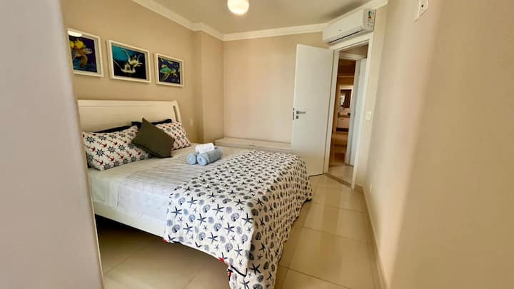 Manželská posteľ Queen, vlastná kúpeľňa a delená klimatizácia