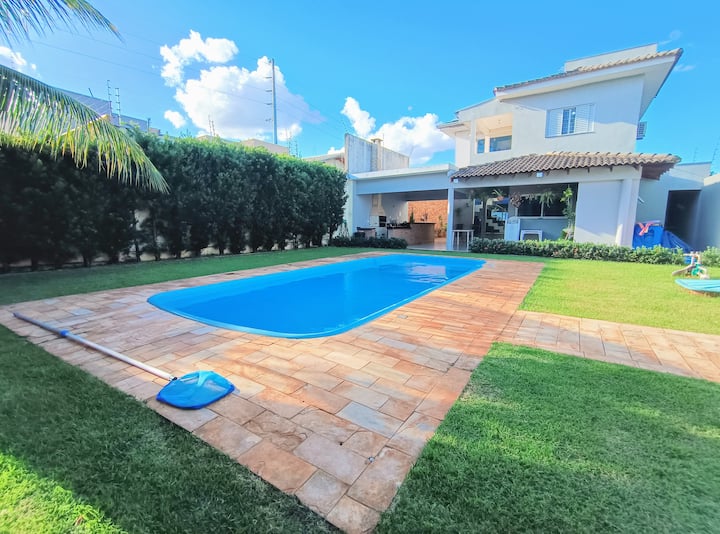 Cool two-story house: pool and lots of greenery