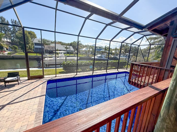 Waterfront W/ Dock & Pool  Boat/fish Off The Dock - Hobe Sound, FL