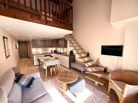 Airbnb performant: Duplex La Clusaz - 4/5 people - right in the center à La Clusaz