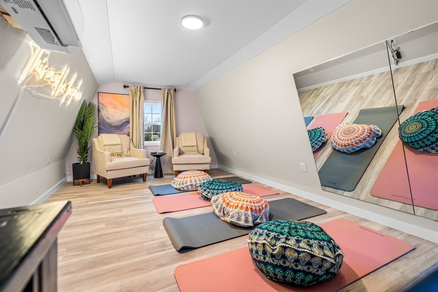 A little sanctuary for yoga, meditation, journaling, or just a little extra peace in the mountains.