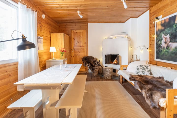 Lodge Vuojärvi Vierastalo Saunalla Luoston Lähellä - Laponia