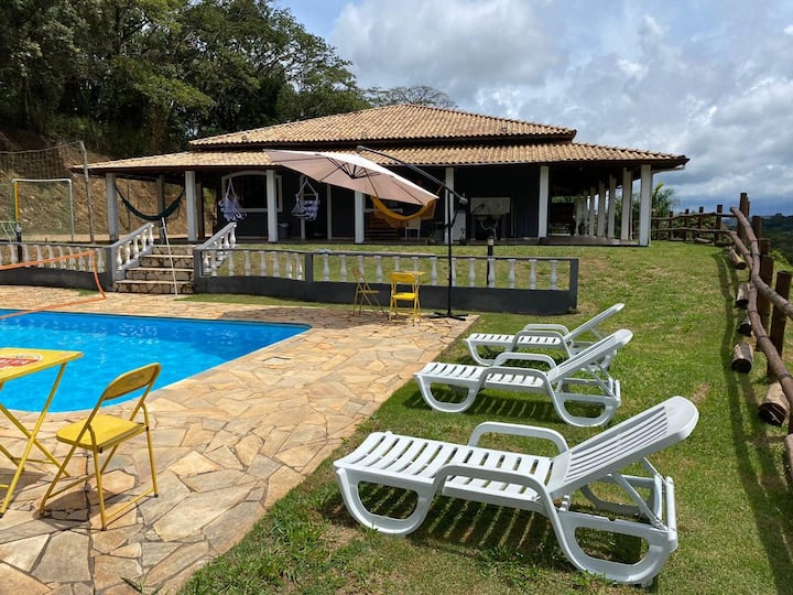 Chacara Com Beach Tennis E Cond. Fechado - São Roque