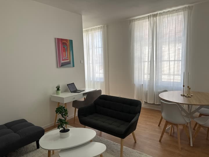 Appart 2ch Lumineux · Gare 10min · Parking Gratuit - Romilly-sur-Seine