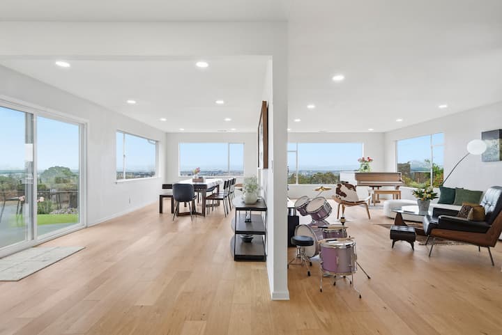 Panoramic Bay View 4br • Single-level · 1gbps Wifi - San Mateo, CA