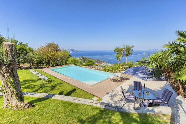Villa Sorrentina, With Pool And Sea Views - Sorrento