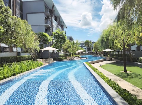 쇼핑몰 근처 • Healing Condo • Resort style #2BR 3BED