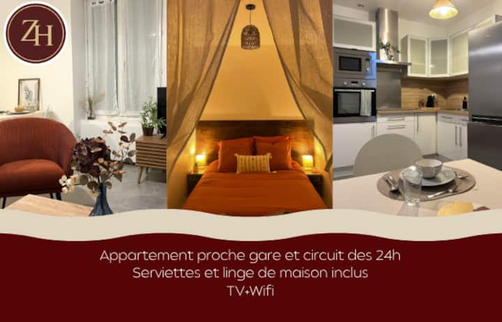 Appart Et Jardin Privé | Proche Gare, Circuit 24h - Le Mans