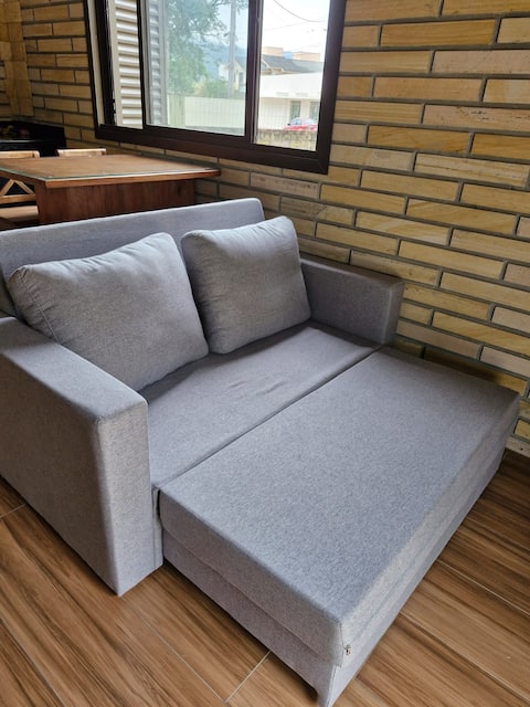 Top Airbnb: Chalet with fireplace and mountain view II in Praia Grande