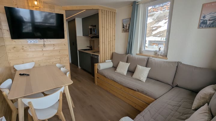 T2 Juste Renové Menuires Median Classé 2* 3flocons - Les Menuires