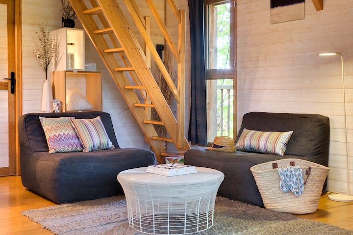 Cabane Perchée Avec Spa & Sauna - Romantique - Corrèze