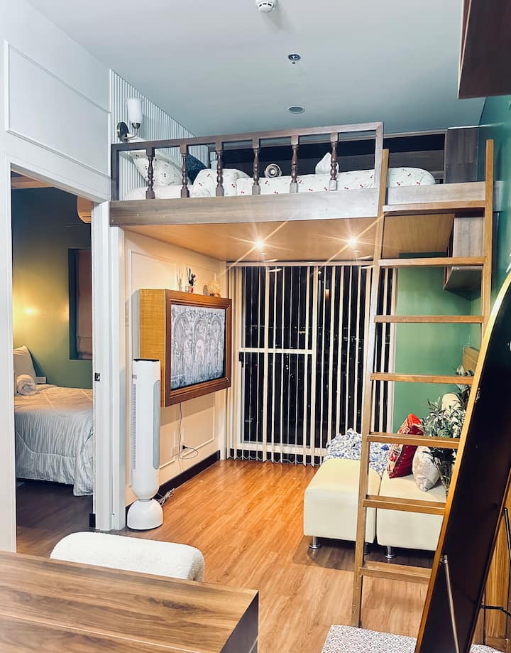 1br Penthouseloft•wi-fi, Parking•near Moa, Airport - Manila
