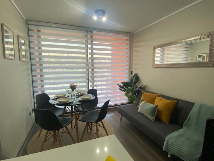 Well Light Apartment With Terrace And Parking - Valparaíso, Chile