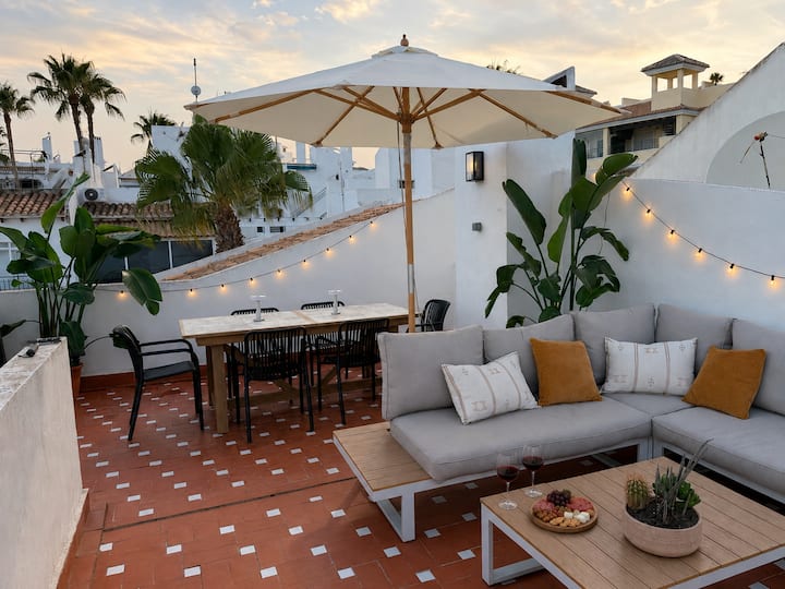 Takterrass Med Havsutsikt, Nära Till Pool & Golf - Playa Flamenca