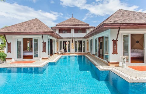 Beautiful Huge Private Pool · Walk to Kamala Beach · Four Bedroom Private Pool Villa