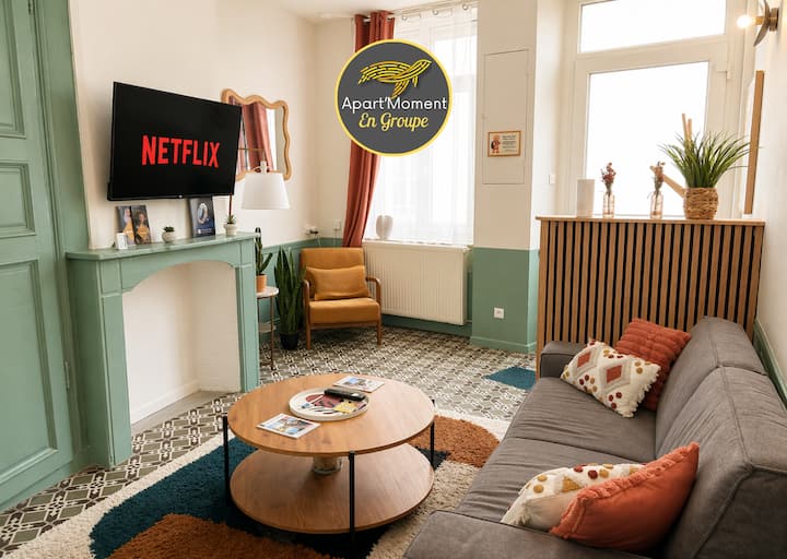Maison 2 Chambres Avec Bureau - Proche Gare - Saint-Omer