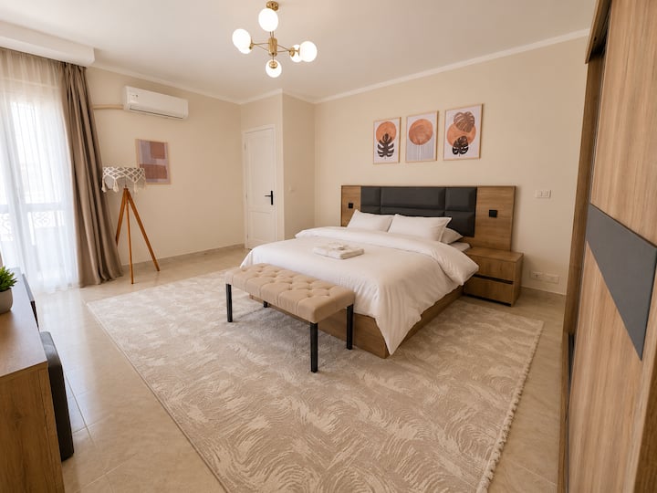serene 3 BDR In Rehab City: Bedroom 1