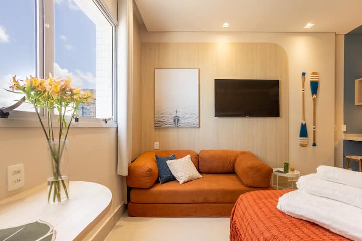 Stay Home Santos | Pé Na Areia & Piscina | 1803 - Santos