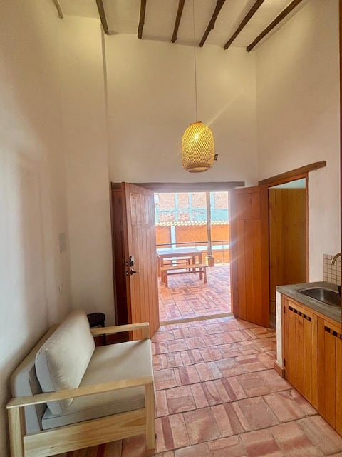 Top Airbnb: Beautiful colonial apartment | 3 balconies. Pool/Jacuzzi. in Barichara