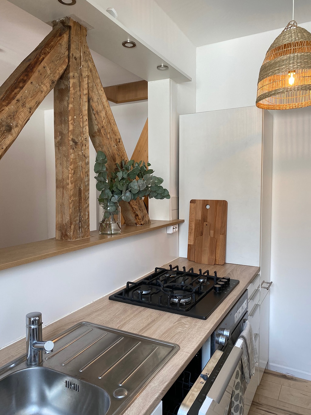 4-room apartment with a terrace in the city center