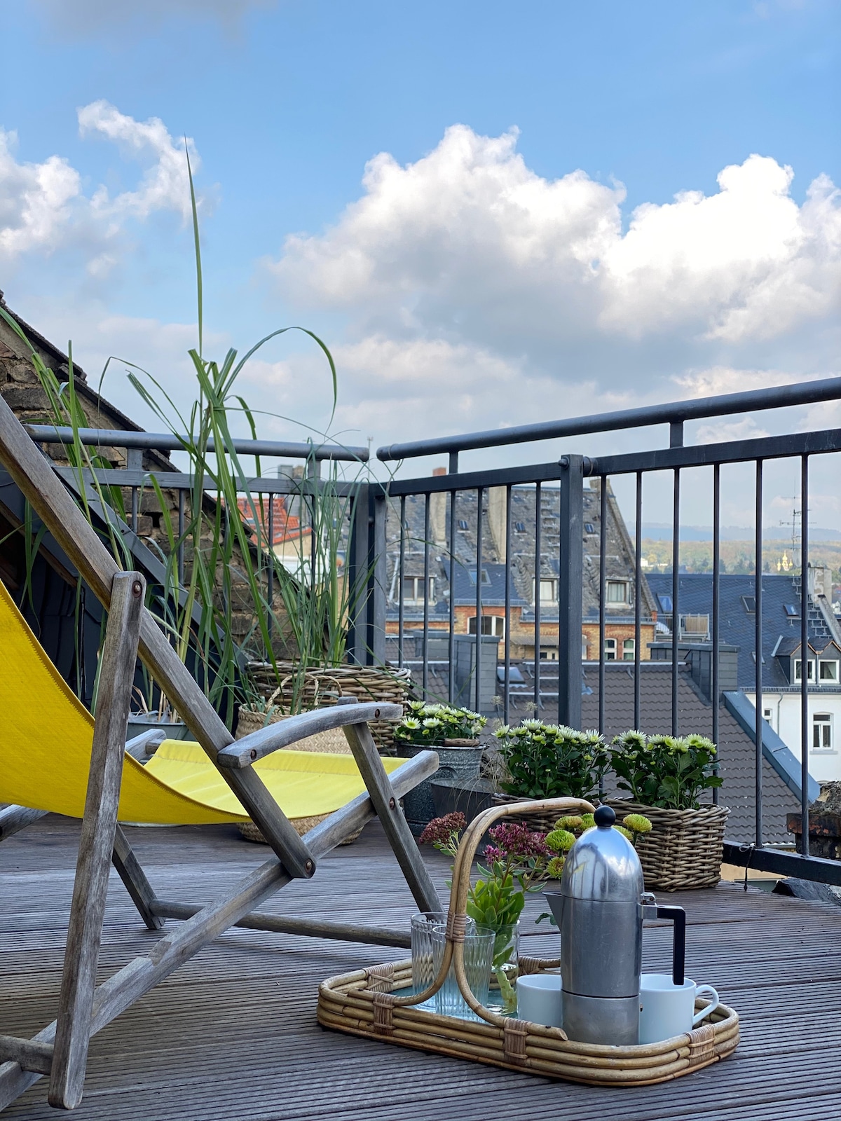 4-room apartment with a terrace in the city center