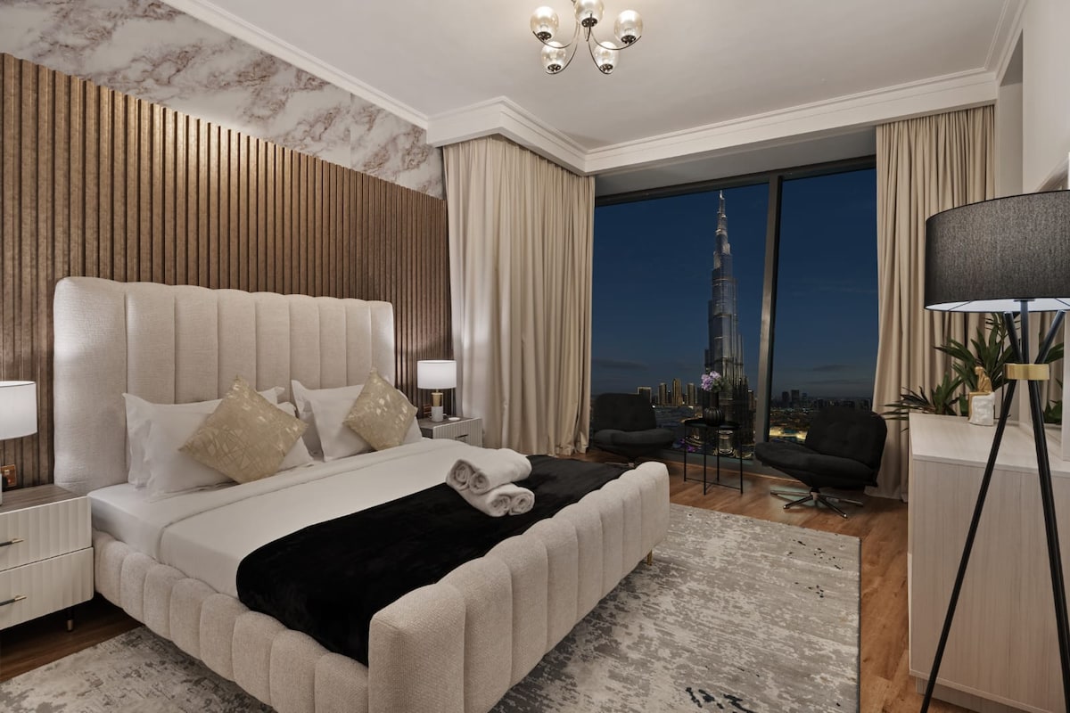 3 Bedroom Furnished Apartment with Burj Khalifa + Fountain View | Burj Vista 5